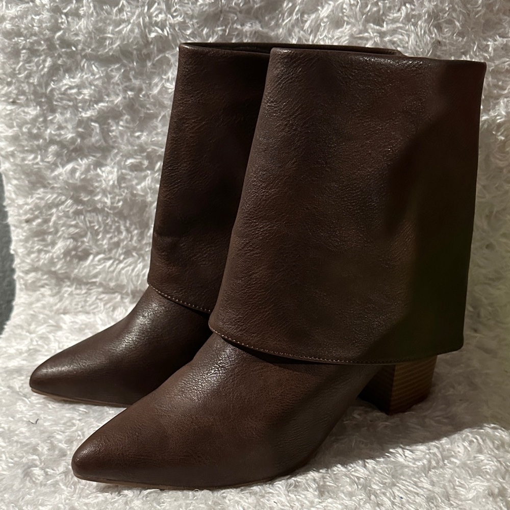 Brown Leather Ankle Boots